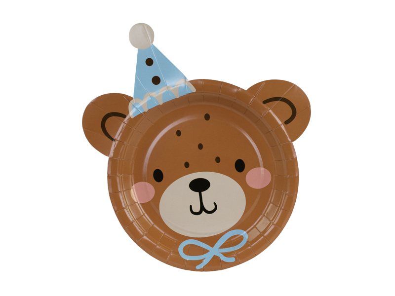 Teddy Bear Head plates, 21x23 cm (6 pc.)